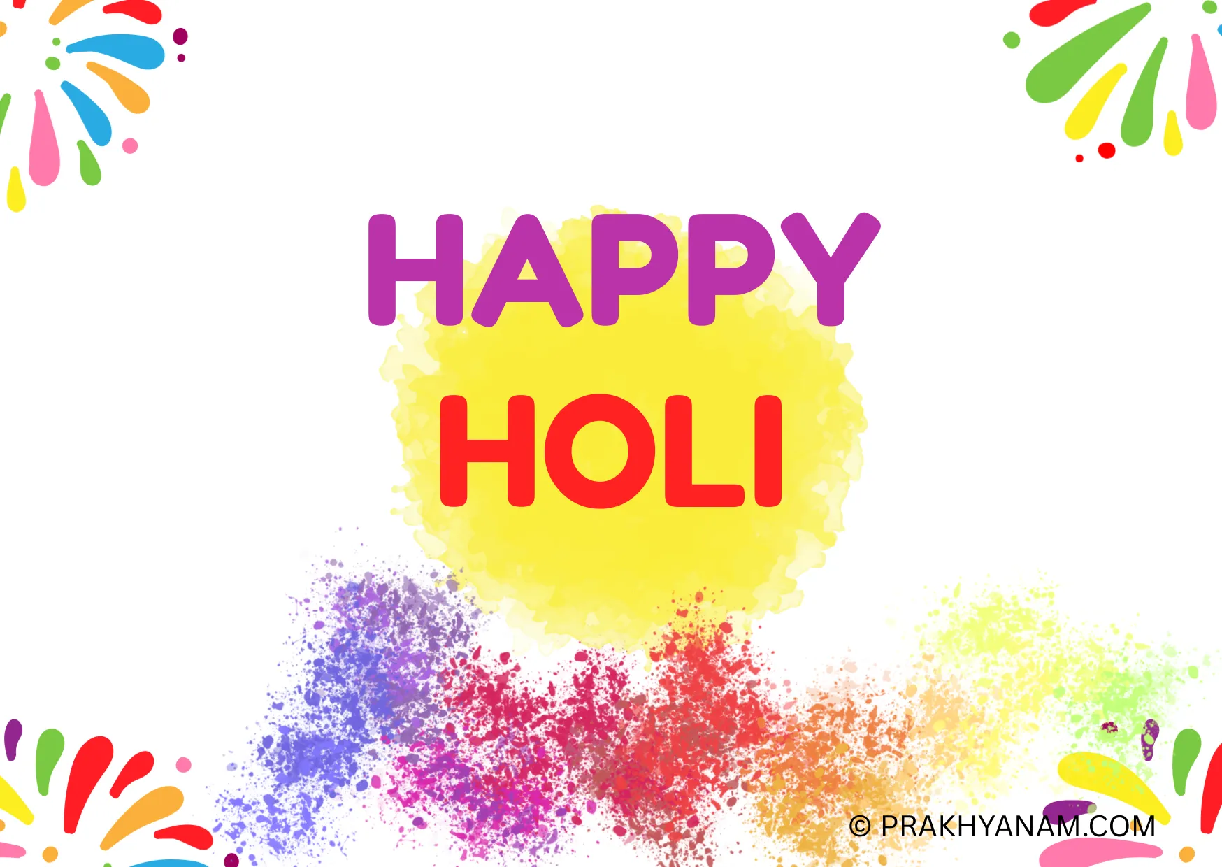 Holi festival promotion banner